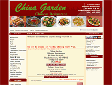 Tablet Screenshot of chinagardendelivery.com